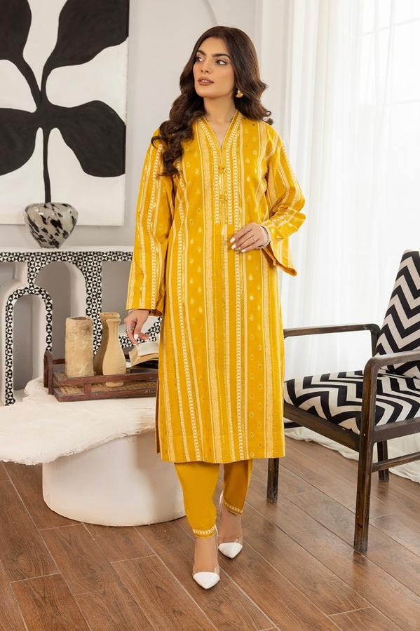 UAE -Lurex Jacquard Shirt and Trouser KST-43031