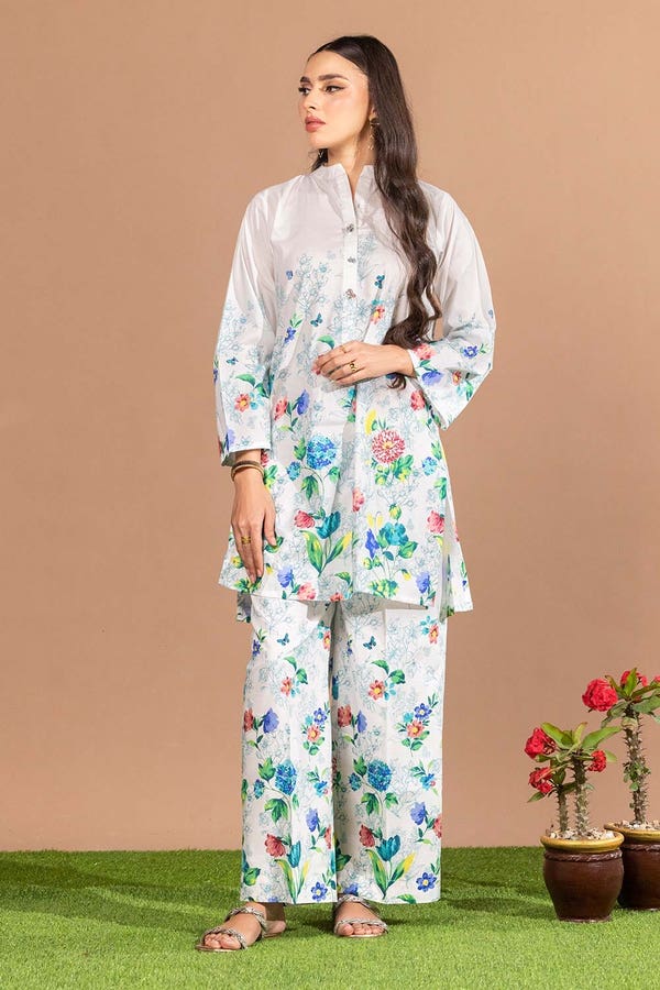 UAE -Cambric Printed Co-Ord Set KST-43035
