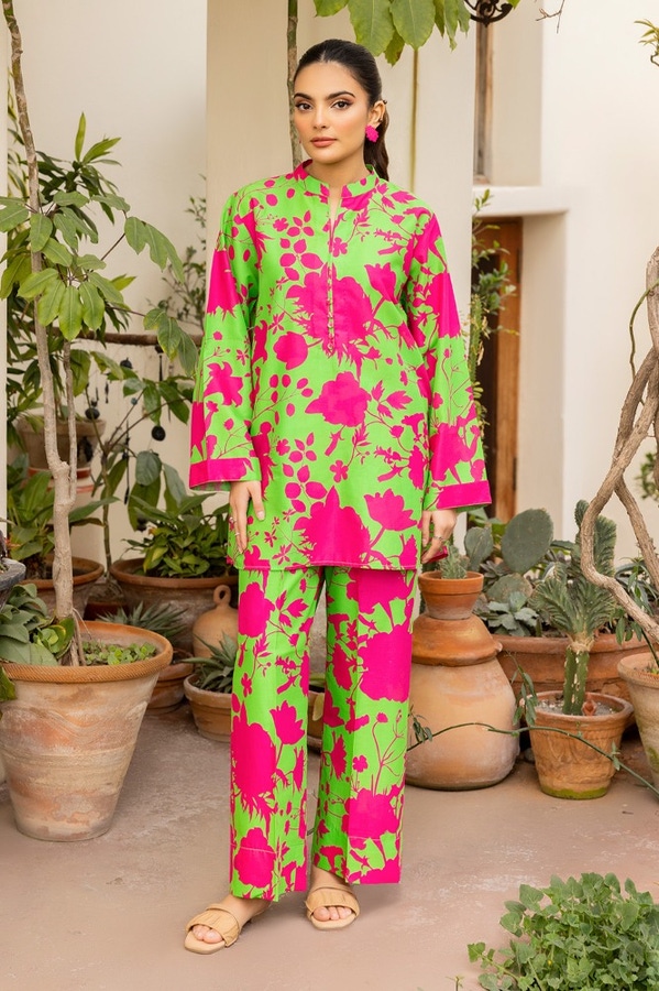 UAE -Cambric Printed Co-Ord Set KST-43037