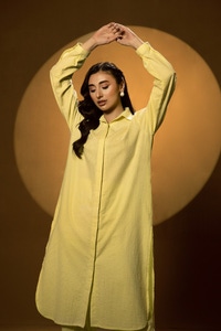 UAE -Seersucker Dyed Co-Ord Set KST-43055
