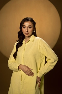 UAE -Seersucker Dyed Co-Ord Set KST-43055
