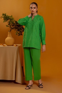 UAE -Cambric Embroidered Co-Ord Set KST-43097