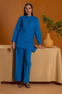 UAE -Cambric Embroidered Co-Ord Set KST-43099
