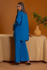UAE -Cambric Embroidered Co-Ord Set KST-43099