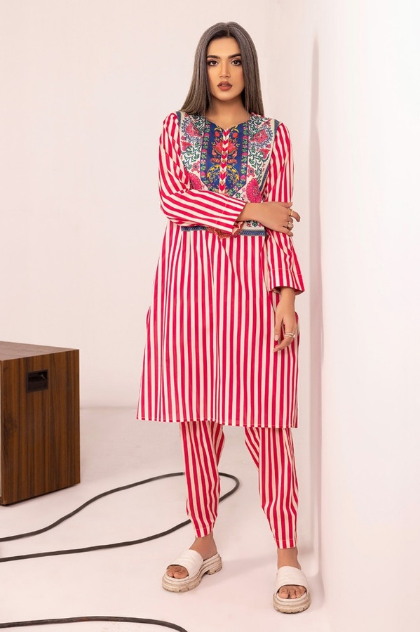 UAE -Cambric Printed Co-Ord Set KST-43207