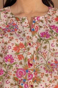 UAE -Cambric Printed Co-Ord Set KST-43259