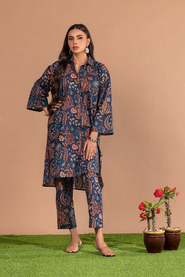 UAE -Cambric Printed Co-Ord Set KST-43262