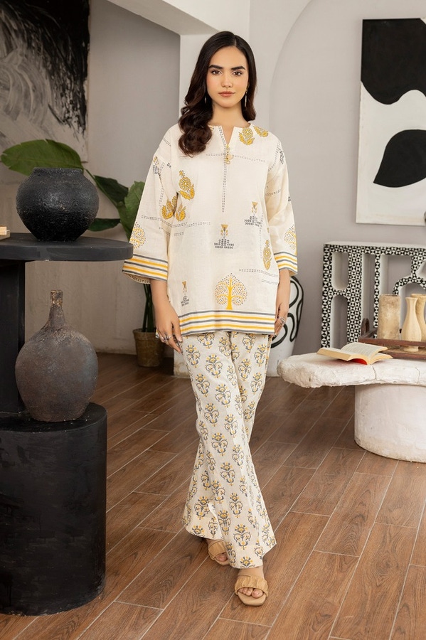 UAE -Dobby Block Printed Co-Ord Set KST-43354