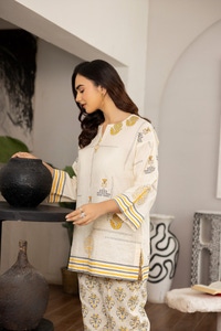 UAE -Dobby Block Printed Co-Ord Set KST-43354