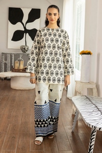 UAE -Dobby Block Printed Co-Ord Set KST-43355