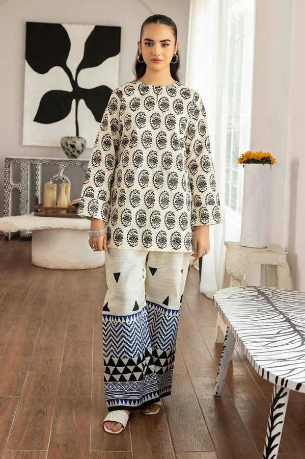 UAE -Dobby Block Printed Co-Ord Set KST-43355
