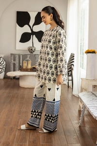 UAE -Dobby Block Printed Co-Ord Set KST-43355