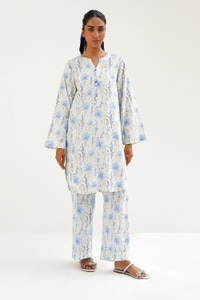 UAE -Cotton Viscose Printed Co-Ord Set KST-43356