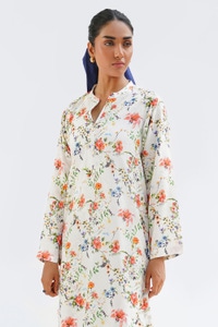 UAE -Cotton Viscose Printed Co-Ord Set KST-43357