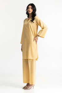 UAE -Lurex Jacquard Embellished Shirt And Trouser KST-43385