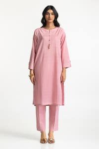 UAE -Lurex Jacquard Embellished Shirt And Trouser KST-43386