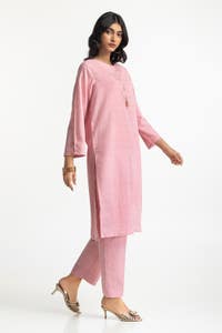 UAE -Lurex Jacquard Embellished Shirt And Trouser KST-43386