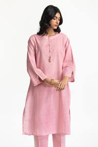 UAE -Lurex Jacquard Embellished Shirt And Trouser KST-43386
