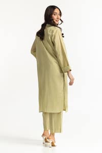 UAE -Lurex Jacquard Embellished Shirt And Trouser KST-43387