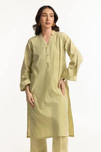 UAE -Lurex Jacquard Embellished Shirt And Trouser KST-43387