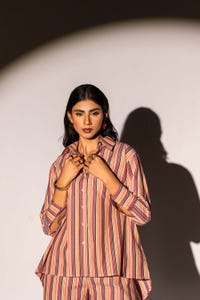 UAE -Yarn Dyed Co-Ord Set KST-43411