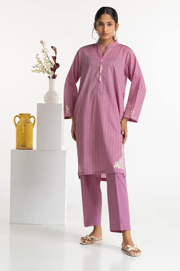UAE -Dooria Lawn Embroidered Shirt And Trouser KST-43461