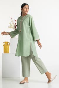 UAE -Dooria Lawn Embroidered Shirt And Trouser KST-43462
