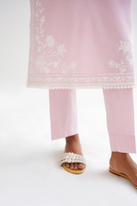 UAE -Yarn Dyed Embroidered Co-Ord Set KST-43486