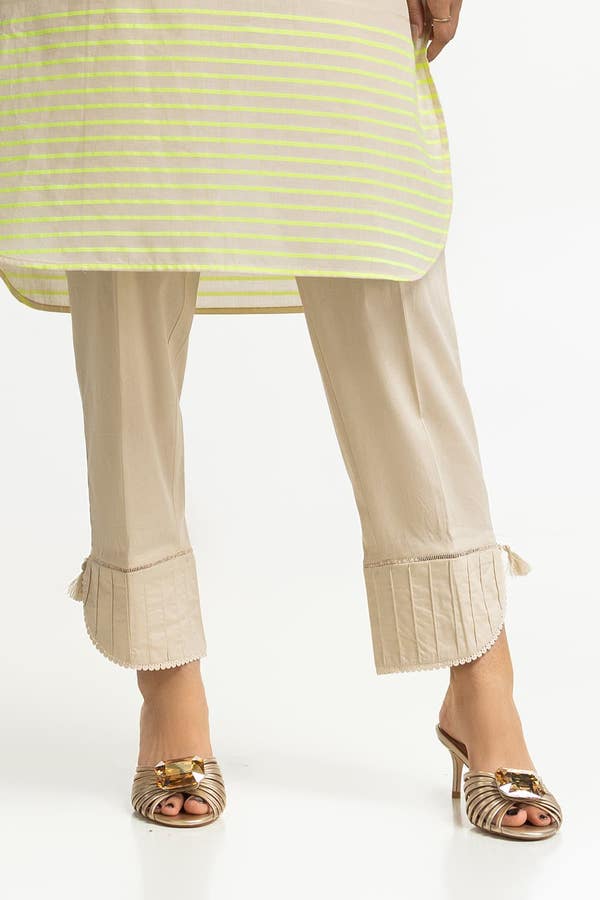 UAE -Dyed Lawn Embellished Trouser KTR-43060