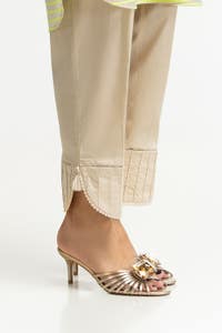 UAE -Dyed Lawn Embellished Trouser KTR-43060