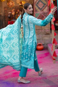 UAE -3 Piece Unstitched Lacquer Printed Lawn Suit CL-42328 A
