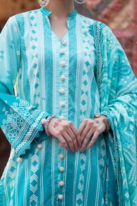 UAE -3 Piece Unstitched Lacquer Printed Lawn Suit CL-42328 A