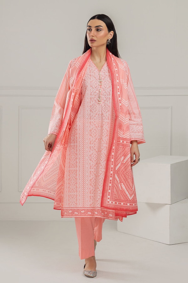 UAE -3 Piece Unstitched Lacquer Printed Lawn Suit CL-52179 A