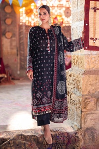 UAE -3 Piece Unstitched Lacquer Printed Lawn Suit CL-52171 A