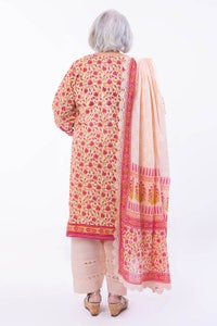 UAE -3 Piece Unstitched Printed Lawn Suit with Lacquer Printed Lawn Dupatta CL-42243 A