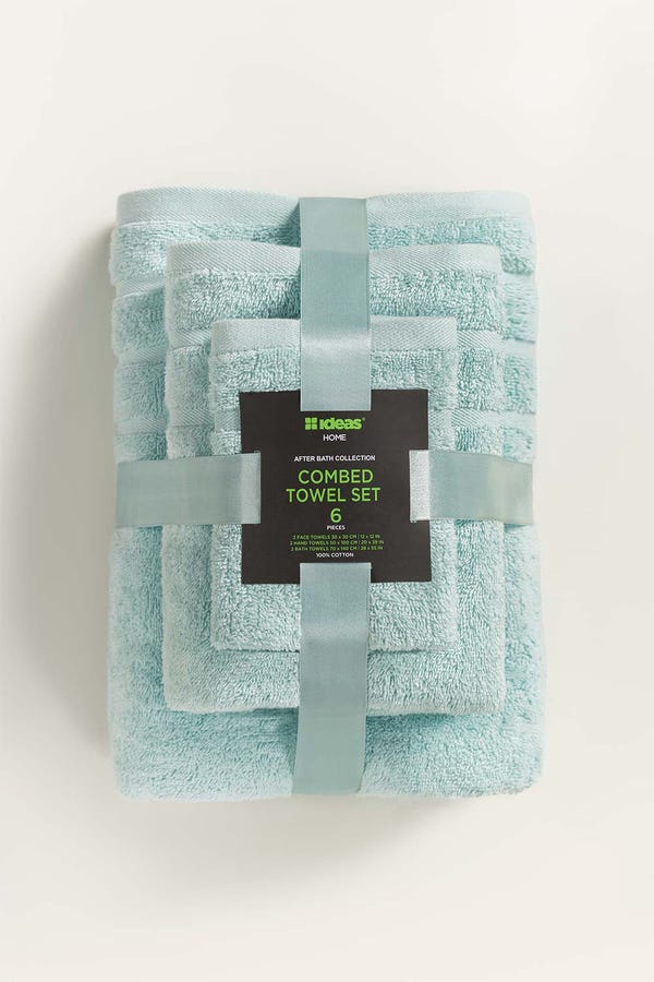 UAE -Lake Combed Towel 6 Pc Set
