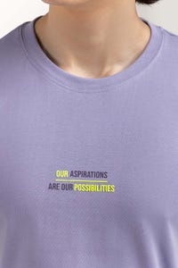 UAE -Lavender Graphic Tee TS-CNSJ23-129