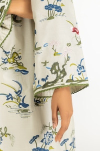 UAE-Lawn Embroidered Shirt And Embroidered Trouser IUSTTS-638