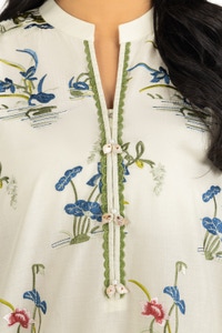 UAE-Lawn Embroidered Shirt And Embroidered Trouser IUSTTS-638