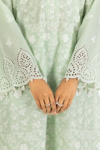 UAE-Lawn Schiffli Embroidered Shirt And Dyed Trouser IUSTTS-637