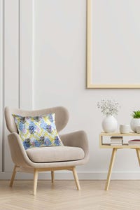UAE -AW21-LEAVES Digital Embroidered Cushion Cover