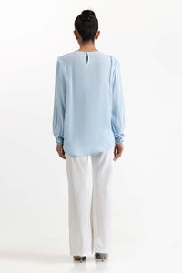 UAE -Light Blue Blended Top 231-217-035