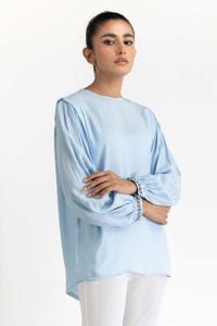 UAE -Light Blue Blended Top 231-217-035