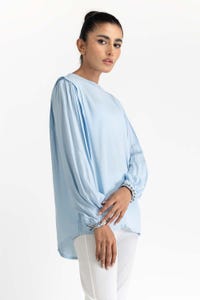 UAE -Light Blue Blended Top 231-217-035