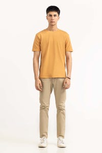 UAE -Light Brown Basic Tee TS-CNPK23-055