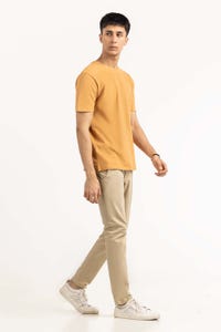 UAE -Light Brown Basic Tee TS-CNPK23-055
