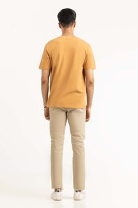 UAE -Light Brown Basic Tee TS-CNPK23-055