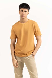 UAE -Light Brown Basic Tee TS-CNPK23-055