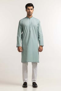 UAE -Light Green Embroidered Kurta KR-EMB24-026