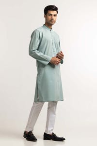 UAE -Light Green Embroidered Kurta KR-EMB24-026